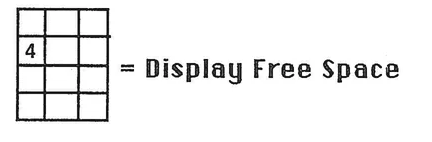 Display Free Space button icon