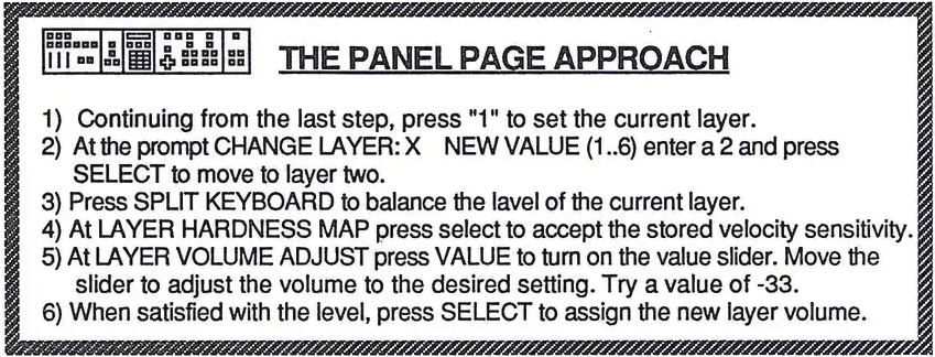 Panel page approach diagram with numbered steps